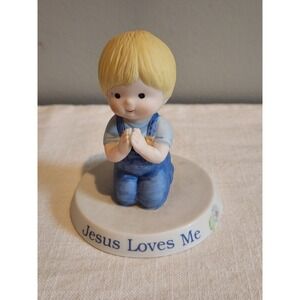 Enesco Country Cousins  Scooter Praying 1989‎ #412899